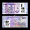Jamaica 500 Dollars 2022 P-98 UNC Polymer Bank Note