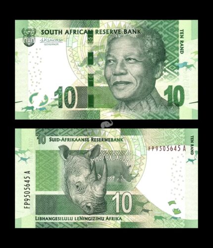 South Africa 10 Rand 2013-16 P-138b UNC Bank Note