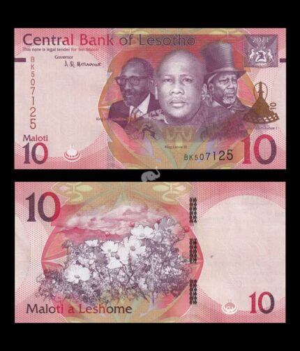 Lesotho 10 Maloti 2021 P-W26 New UNC Bank Note