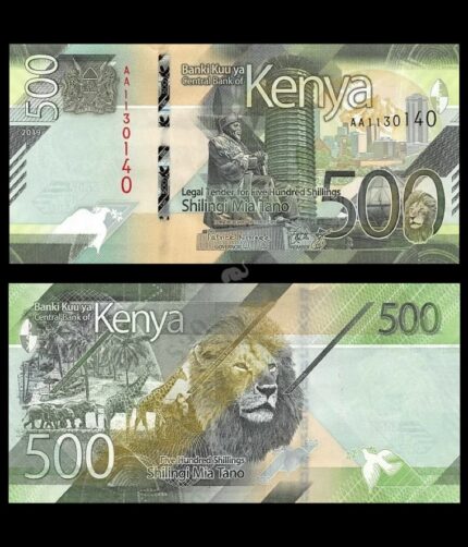 Kenya 500 shillings 2019 P-55 UNC Bank Note