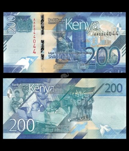 Kenya 200 Shillings 2019 P-54 UNC Bank Note