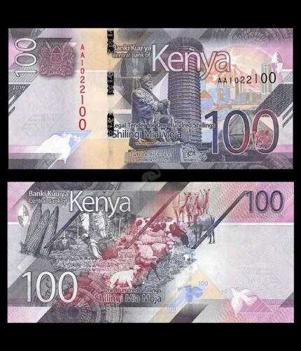 Kenya 100 Shillings 2019 P-53 UNC Bank Note
