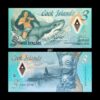 Cook Islands 3 Dollars 2021 P-W11 UNC Polymer Bank Note