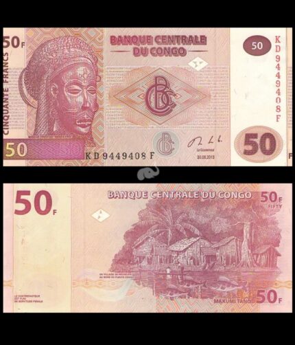 Congo 50 Francs 2013 UNC Bank Note