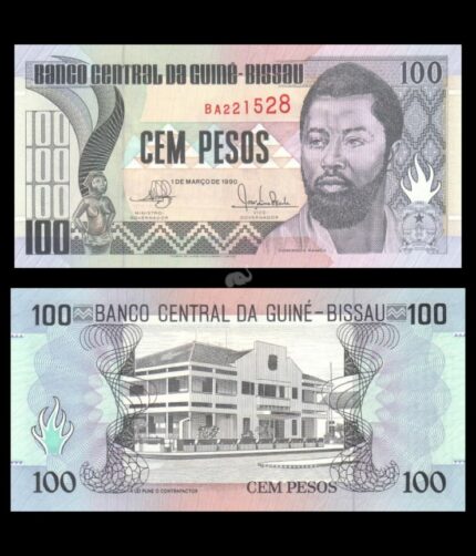 Guinea Bissau 100 Pesos 1990 P-11 UNC Bank Note
