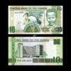 Gambia 10 Dalasis 2006-13 P-26c UNC Bank Note
