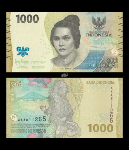 Indonesia 1000 Rupiah 2022 P-162 UNC Bank Note