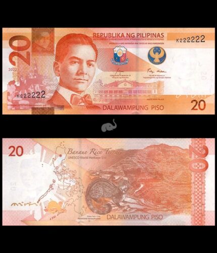 Philippines 20 Pesos 2022 P-230 UNC Bank Note