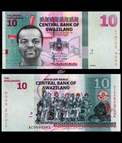 Swaziland 10 Emalangeni 2015 P-41 Commemorative UNC Bank Note