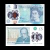 England 5 pounds 2015 Queen P-394 UNC Polymer Bank Note