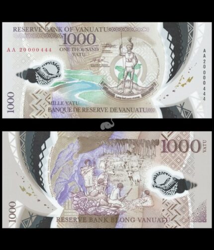 Vanuatu 1000 Vatu 2020 P-13(2) UNC Polymer Bank Note