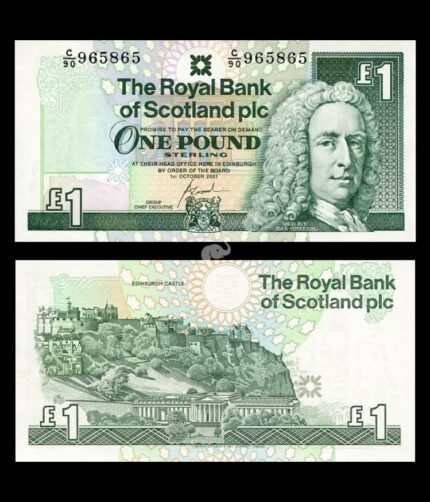 Scotland 1 Pounds Sterling 2001 P-351e UNC Bank Note