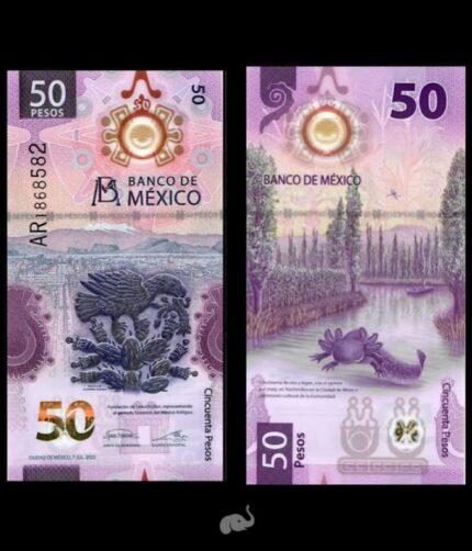 Mexico 50 Pesos 2022 P-133 UNC Polymer Bank Note