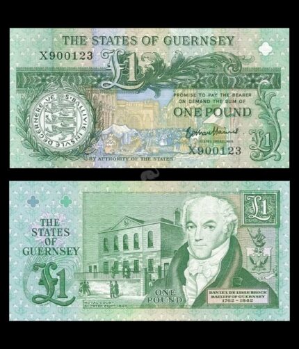 Guernsey 1 Pound 2016 P-52d UNC Bank Note