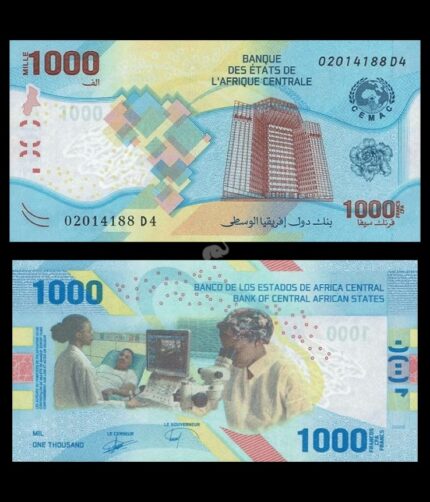 Central African States 1000 Francs CFA 2020 P-W701 UNC Bank Note