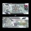 Trinidad & Tobago 10 Dollars 2020 P-W62 UNC Polymer note
