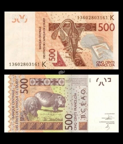 Senegal 500 Francs CFA 2013 P-719kb UNC Note