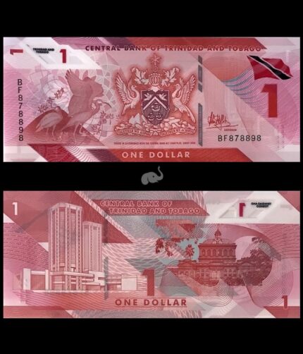 Trinidad & Tobago 1 Dollar 2020 P-W60 UNC Polymer Bank Note