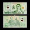 Thailand 20 Baht 2020 P-W142 UNC Polymer Note