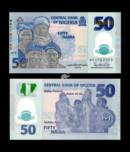 Nigeria 50 Naira Polymer 2019 P-40 UNC Bank Note