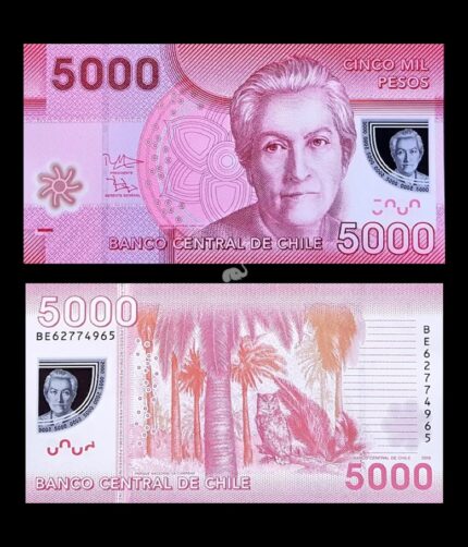 Chile 5000 Pesos 2016 P-163 UNC Polymer Bank Note