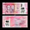Jamaica 50 Dollars 2023 P-W96 UNC Polymer Bank Note