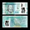 Jamaica 100 Dollars 2022 P-W97 UNC Polymer Bank Note