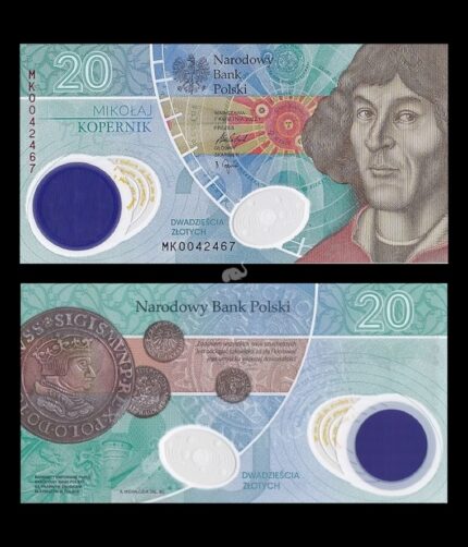 Poland 20 Złotych 2023 P-W197 Polymer commemorative note with folder