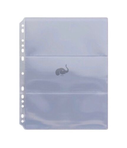 Taiwan Bank Note Refill 3 Divider Transparent Pack with 5 sheets