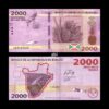 Burundi 2000 Francs 2023 P-52 UNC Bank Note
