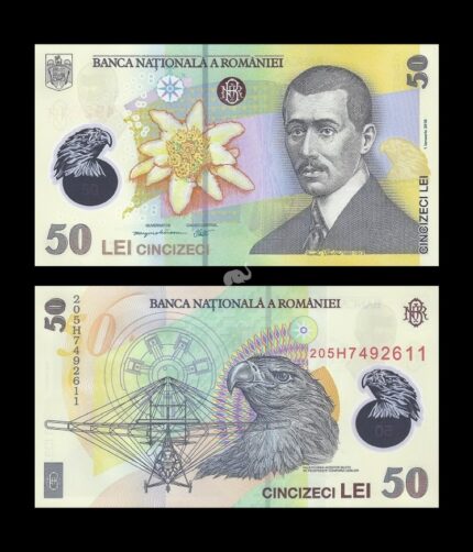 Romania 50 Lei 2018 P-120 Polymer UNC Bank Note