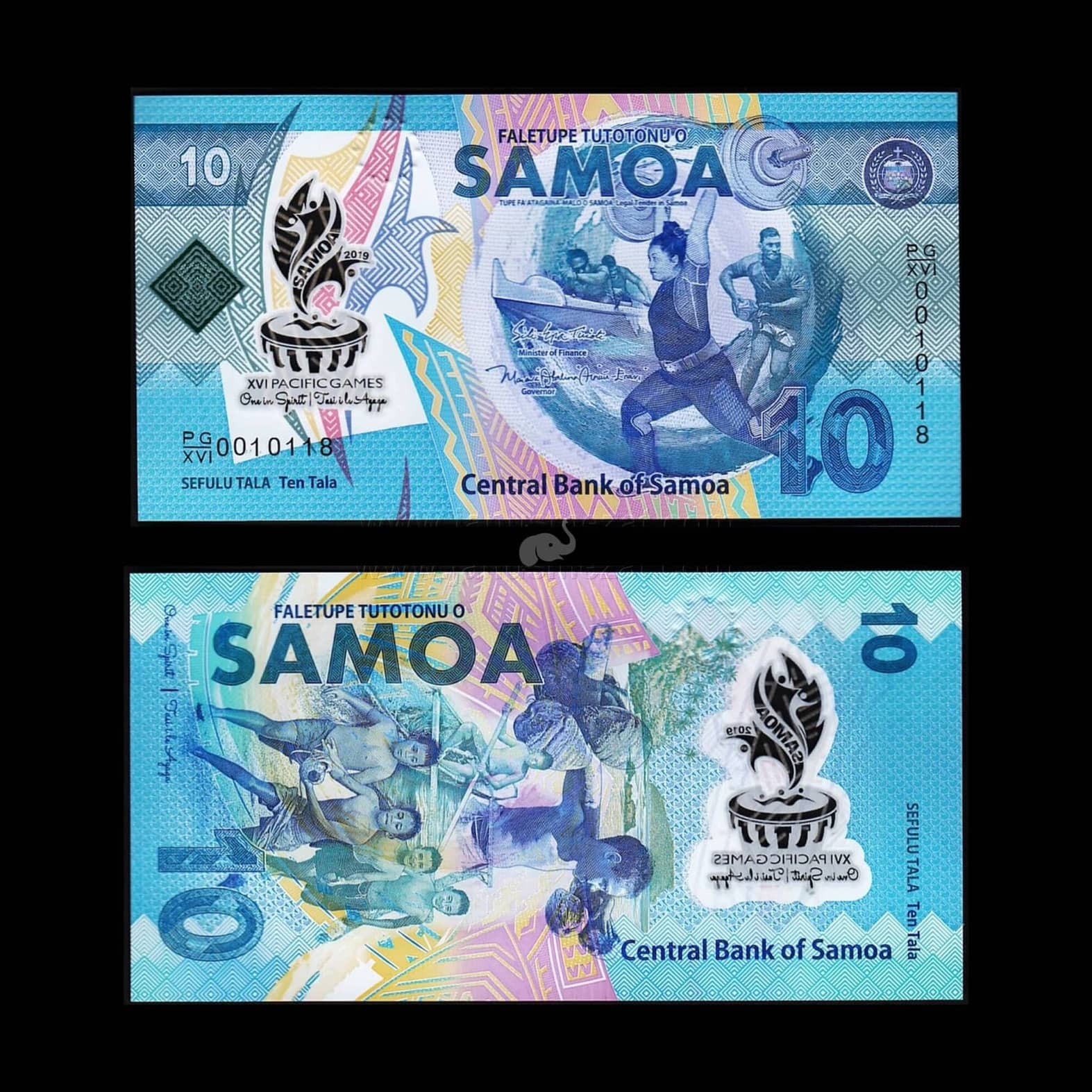 Samoa 10 Tala 2019 Polymer Banknote – P 45 Commemorative UNC