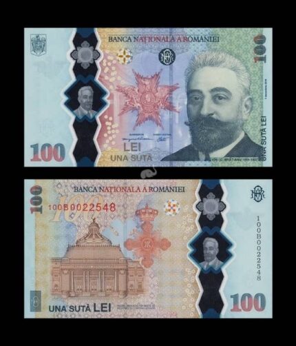 Romania 100 Lei 2019 P-W125 Commemorative Polymer Note With Folder