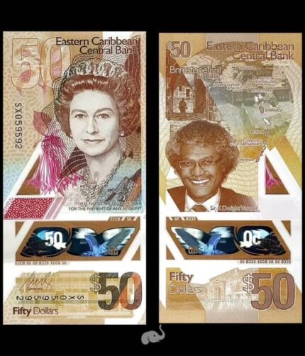 Eastern Caribbean States 50 dollars 2019 P-59 Polymer UNC Bank Note