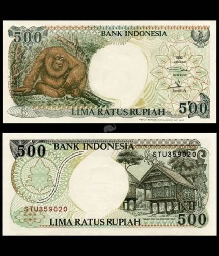 Indonesia 500 Rupaih 1997 P-128f UNC Bank Note