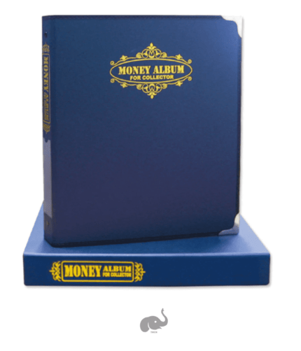 Taiwan Bank Note Album binder With dust cover only- Blue Colour