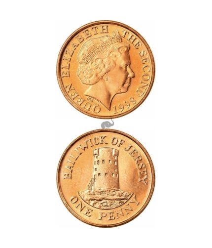 Jersey 1 Penny 1998 UNC coin