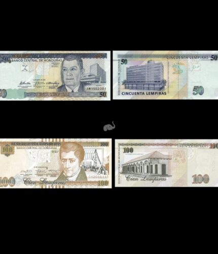 Honduras 50 -100 Lempiras 2010-14 Set of 2 UNC Bank Notes