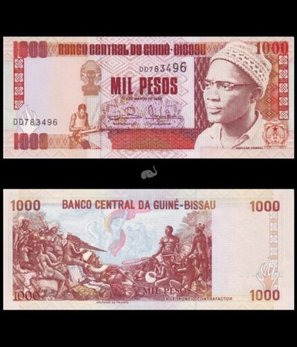 Guinea Bissau 1000 Mil Pesos 1993 P-13b UNC Bank Note