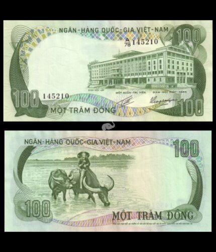 South Vietnam 100 Dong 1972 P-32 XF Bank Note