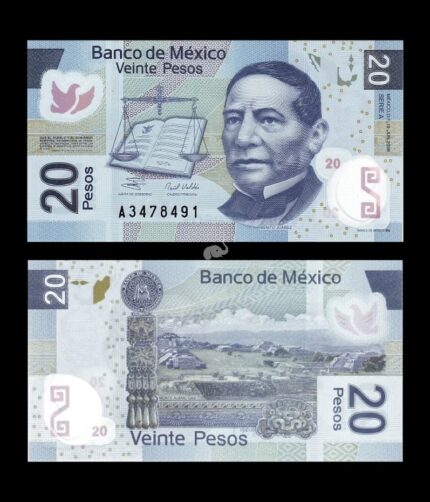 Mexico 20 pesos 2006 P-122a Polymer UNC Bank Note