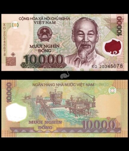 Vietnam 10,000 Dong 2017-22 P-119 Polymer UNC Bank Note