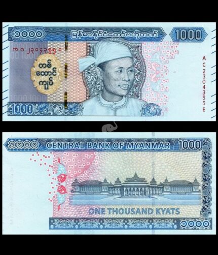Myanmar 1000 Kyats 2019 P-W86 UNC Bank Note