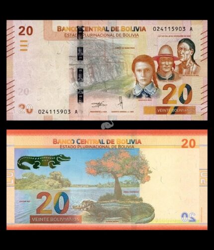 Bolivia 20 Bolivianos 2018-19 P-249 UNC Bank Note