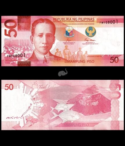Philippines 50 Piso 2022 P-W231 UNC Bank Note