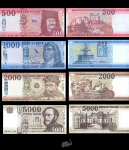 Hungary 500 - 5000 forint 2016-23 set of 4 UNC Bank Notes