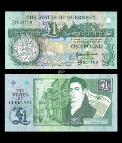 Guernsey 1 Pound 2013 P-62 Commemorative UNC Bank Note