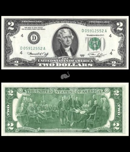 United States of America 2 Dollar 1976 P-461 Commemorative UNC Bank Note