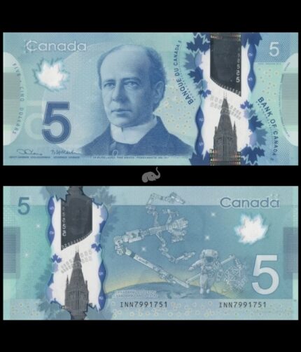 Canada 5 Dollars 2013 P-106(e) UNC Polymer Bank Note