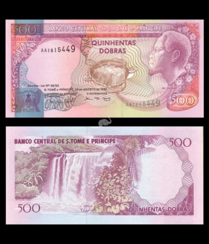 Sao Tome E principe 500 Dobras 1993 P-63 UNC Bank Note